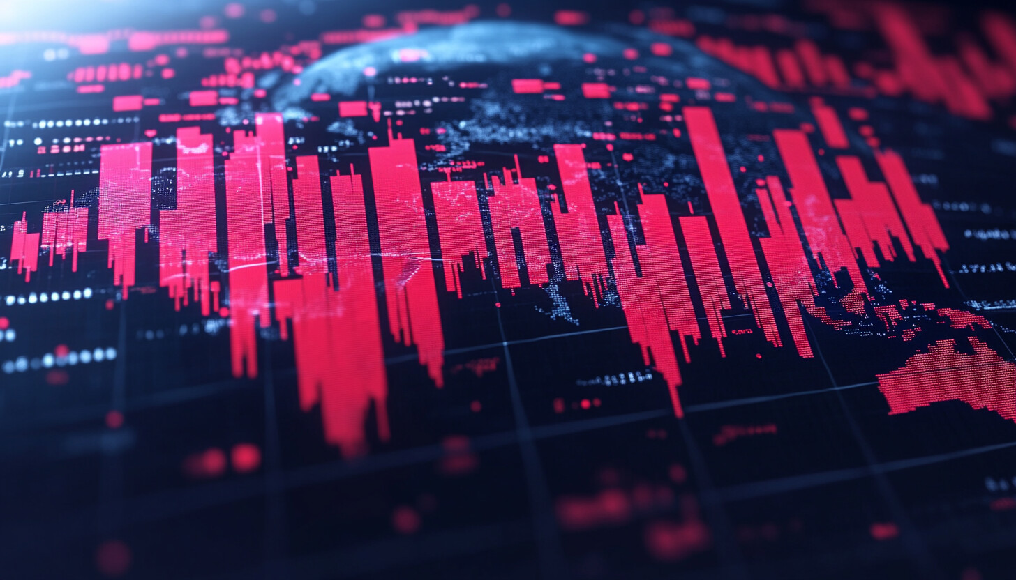 A visually striking cover image depicting a globe with interconnected financial graphs, highlighting the global market's reaction to China's economic data.