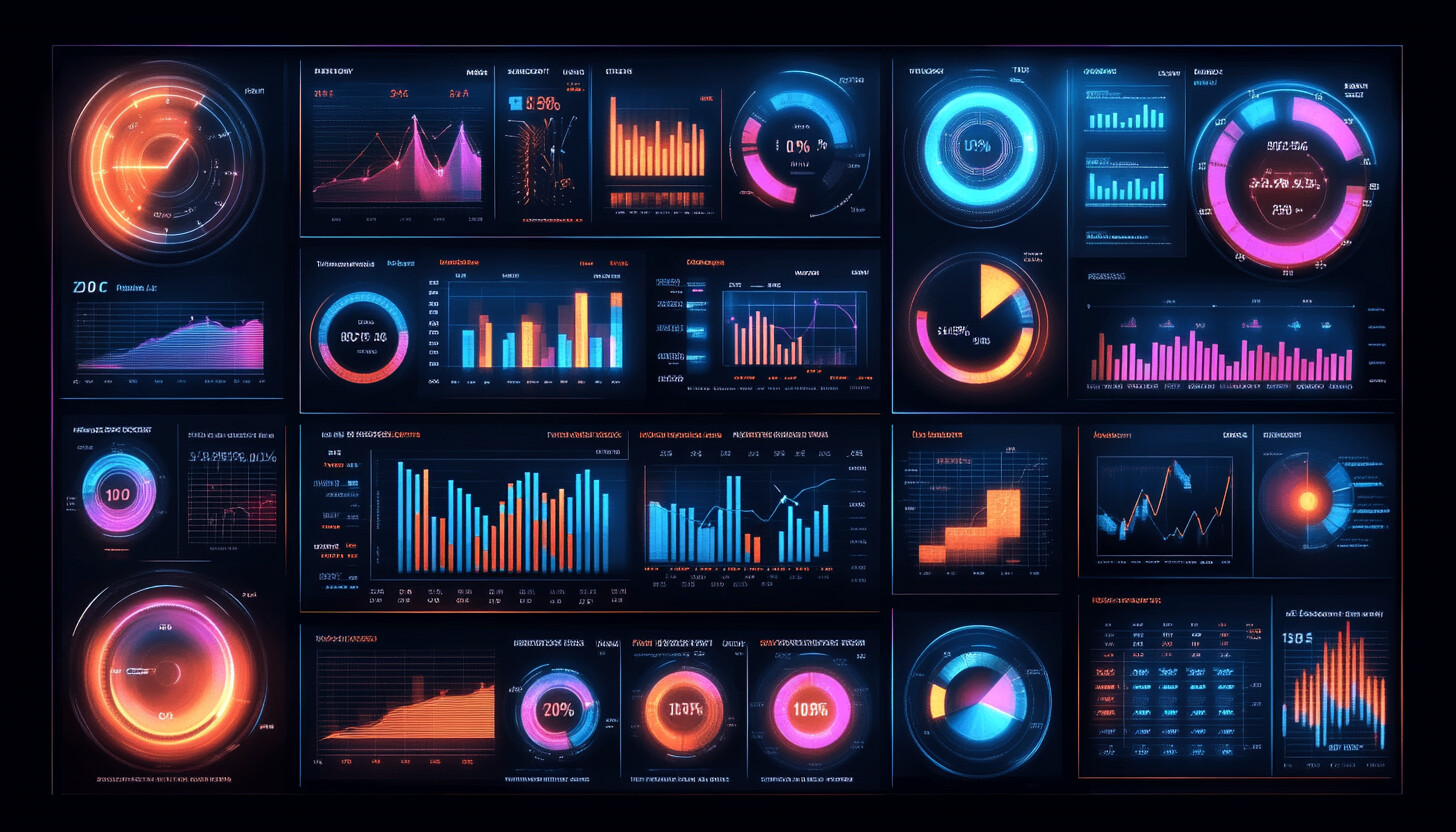 A sleek, professional cover image featuring abstract representations of data and charts, symbolizing