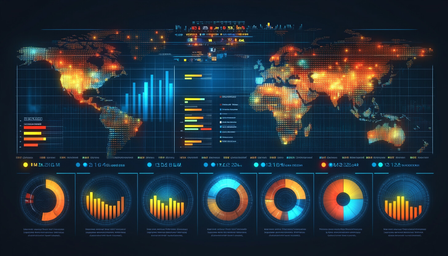 A sophisticated and dynamic graph illustrating hedge fund performance trends in 2024, with vibrant colors and modern design elements to capture the essence of financial success.