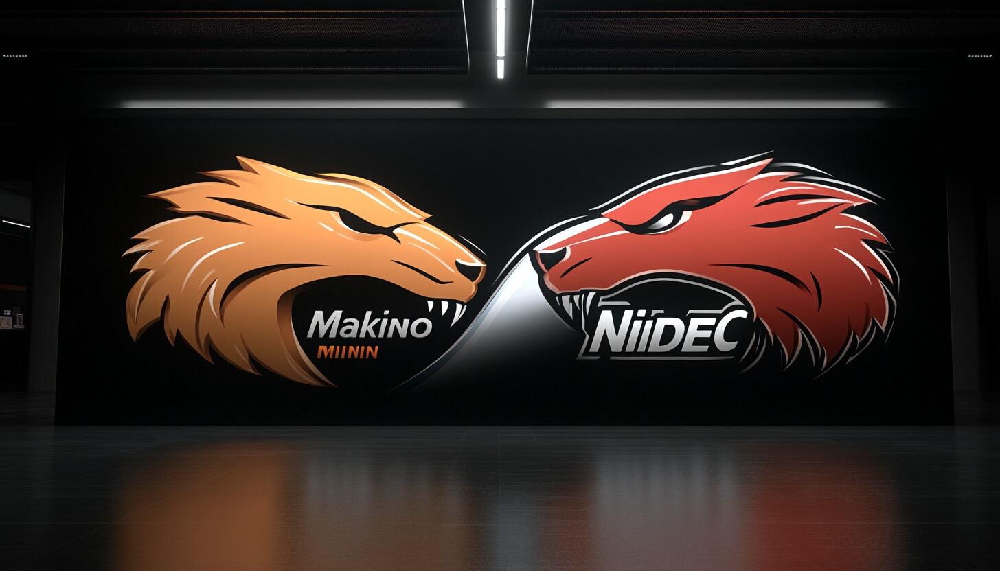 A sleek and modern depiction of Makino Milling and Nidec logos blending together, symbolizing the potential acquisition.