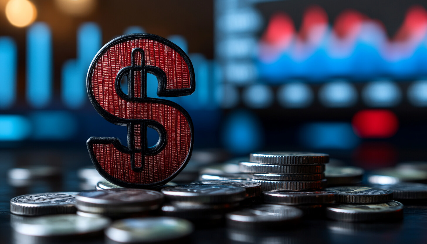 A vibrant illustration of Paraguay's Guarani currency symbol, surrounded by a background of calm financial graphs and regional currency symbols, emphasizing stability and resilience.